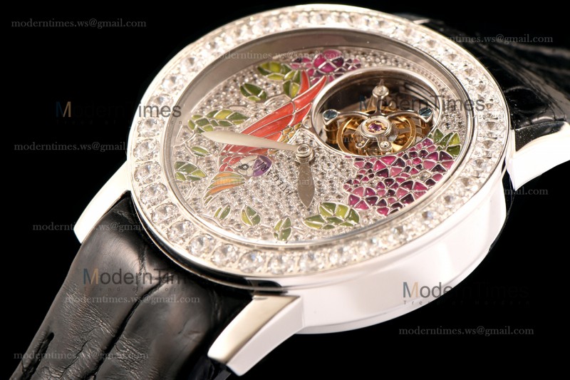 Bvlgari Bvlgari Series SS/SS Diams/Blk Tourbillon TFF Automatic 102165 BBLP37PDGDLTB