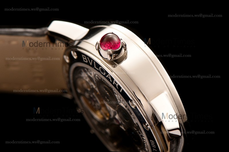 Bvlgari Bvlgari Series SS/SS Diams/Blk Tourbillon TFF Automatic 102165 BBLP37PDGDLTB