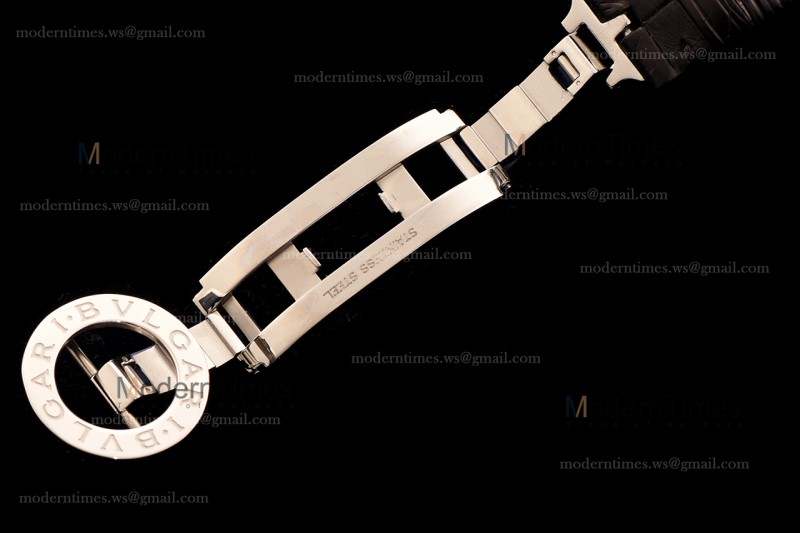 Bvlgari Bvlgari Series SS/SS Diams/Blk Tourbillon TFF Automatic 102165 BBLP37PDGDLTB