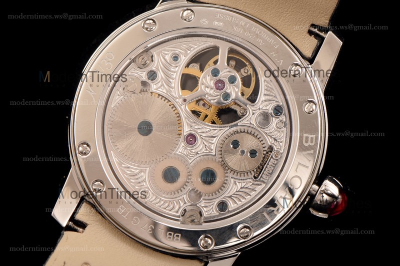 Bvlgari Bvlgari Series SS/SS Diams/Blk Tourbillon TFF Automatic 102165 BBLP37PDGDLTB