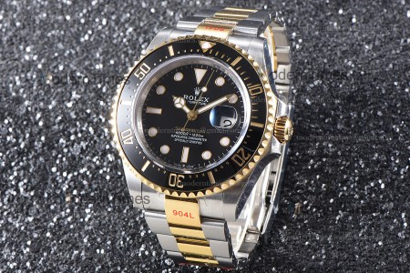 Rolex Sea Dweller Series YG/YG TT Cer Blk GMF Automatic m126603-0001