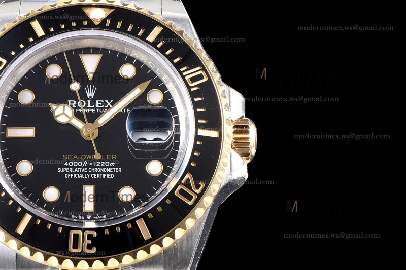 Rolex Sea Dweller Series YG/YG TT Cer Blk GMF Automatic m126603-0001