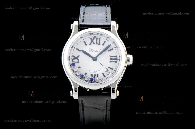 Chopard Happy Diamonds TT Sapphire SS/LE Wht/Blk YFF ASIA2892-2 Automatic 278559-3001