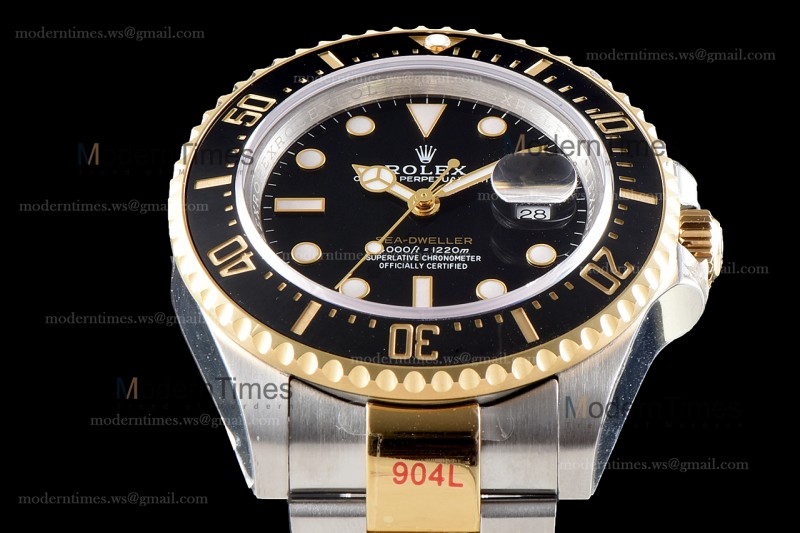 Rolex Sea Dweller Series YG/YG TT Cer Blk GMF Automatic m126603-0001