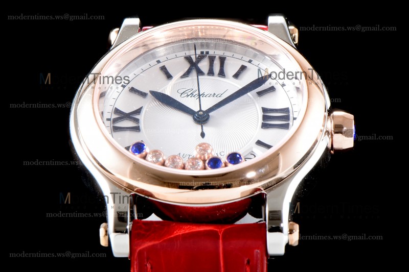 Chopard Happy Diamonds TT/TT Sapphire RG/LE Wht/Red YFF ASIA2892-2 Automatic 278559-6008