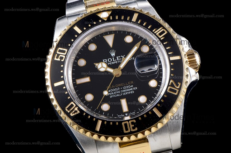 Rolex Sea Dweller Series YG/YG TT Cer Blk GMF Automatic m126603-0001