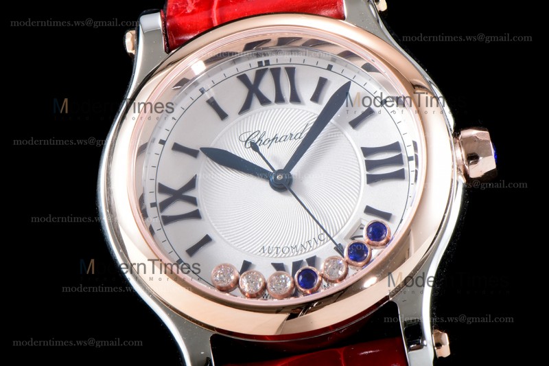 Chopard Happy Diamonds TT/TT Sapphire RG/LE Wht/Red YFF ASIA2892-2 Automatic 278559-6008