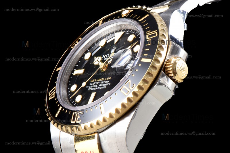 Rolex Sea Dweller Series YG/YG TT Cer Blk GMF Automatic m126603-0001