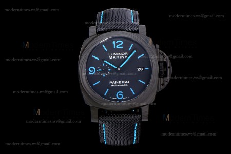 Panerai Luminor Series Carbon SS/LE Blk/Blk VSF Automatic PAM01661