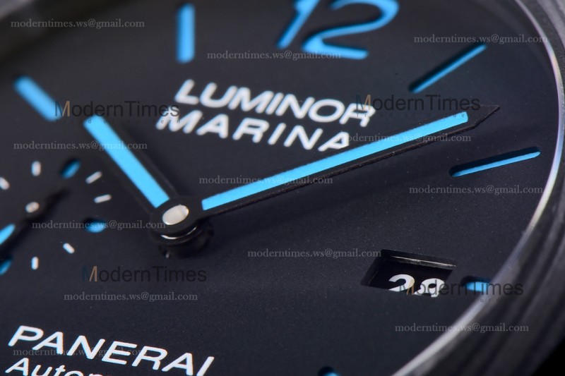 Panerai Luminor Series Carbon SS/LE Blk/Blk VSF Automatic PAM01661