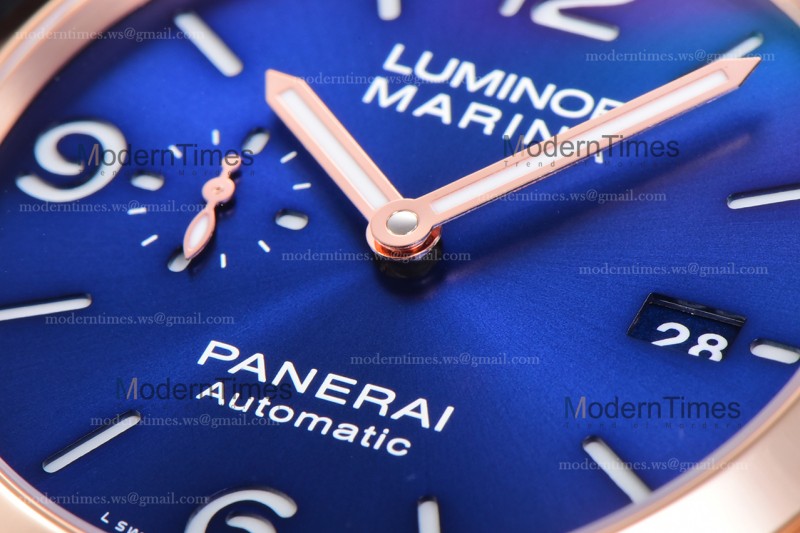 Panerai Luminor Series  RG/LE Blu/Blu VSF Automatic PAM01112