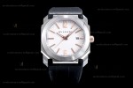 Bvlgari OCTO Series SS/LE Wht/Blk ZLO Automatic 102207 BGO41WSLD