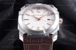 Bvlgari OCTO Series SS/LE Wht/Bro ZLO Automatic 102207 BGO41WSLD