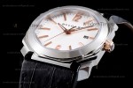 Bvlgari OCTO Series SS/LE Wht/Blk ZLO Automatic 102207 BGO41WSLD