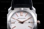 Bvlgari OCTO Series SS/LE Wht/Blk ZLO Automatic 102207 BGO41WSLD