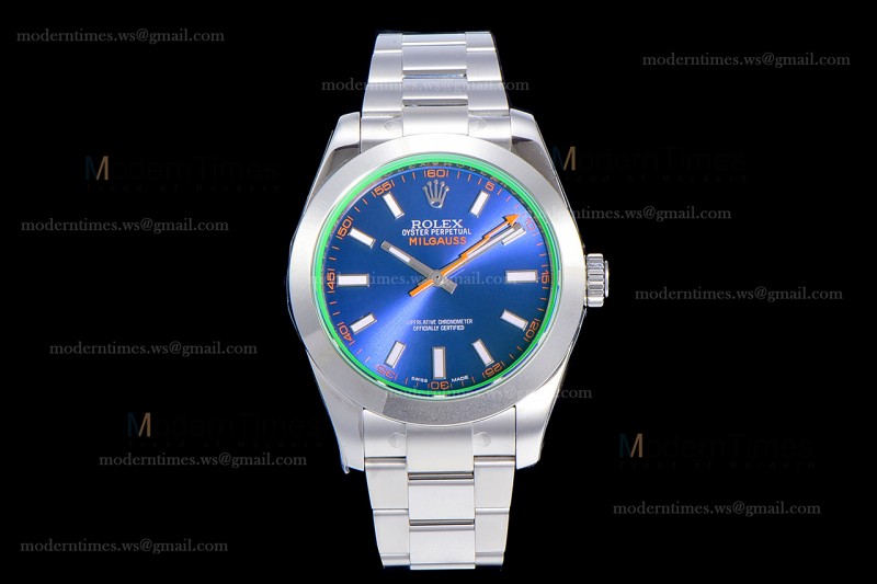 Rolex Milgauss SS/SS Blu Cal.3131 ARF Automatic m116400gv-0002