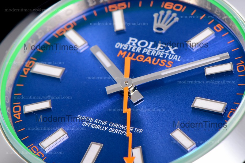 Rolex Milgauss SS/SS Blu Cal.3131 ARF Automatic m116400gv-0002