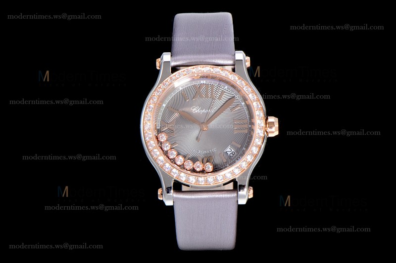 Chopard Happy Diamonds Sapphire RG/SC Gry/Gry YFF ASIA2892-2 Automatic 278559-3003
