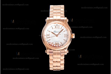 Chopard Happy Sport Diams Sapphire RG/RG Wht YFF Automatic 274893-5003