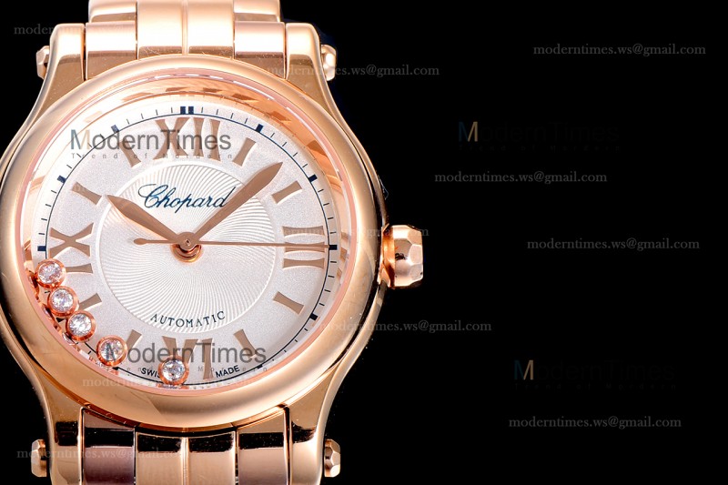 Chopard Happy Sport Diams Sapphire RG/RG Wht YFF Automatic 274893-5003