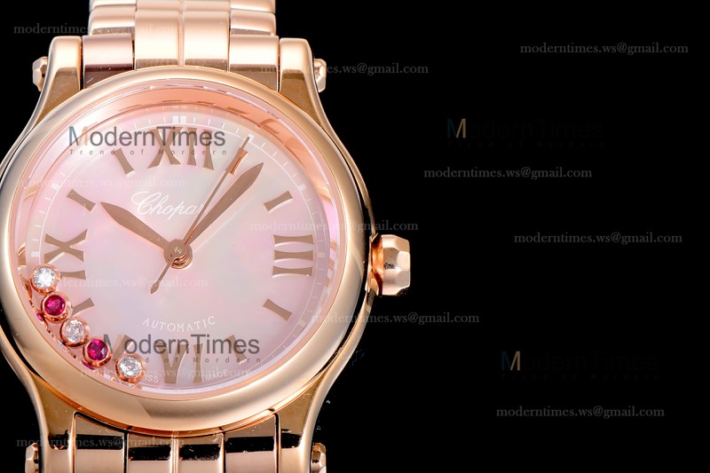 Chopard Happy Sport Diams Sapphire RG/RG Pin YFF Automatic 274893-5003