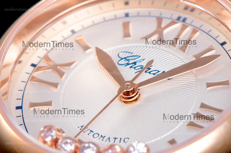 Chopard Happy Sport Diams Sapphire RG/RG Wht YFF Automatic 274893-5003