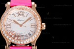 Chopard Happy Diamonds Sapphire RG/SC Wht/Red YFF ASIA2892-2 Automatic 278559-3003
