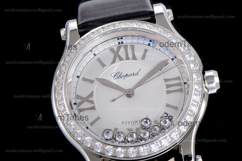 Chopard Happy Diamonds Sapphire SS/SC Wht/Blk YFF ASIA2892-2 Automatic 278559-3003