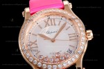 Chopard Happy Diamonds Sapphire RG/SC Wht/Red YFF ASIA2892-2 Automatic 278559-3003