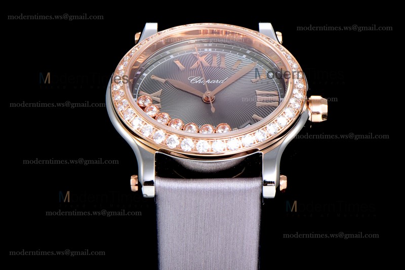 Chopard Happy Diamonds Sapphire RG/SC Gry/Gry YFF ASIA2892-2 Automatic 278559-3003