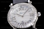 Chopard Happy Diamonds Sapphire SS/SC Wht/Blk YFF ASIA2892-2 Automatic 278559-3003