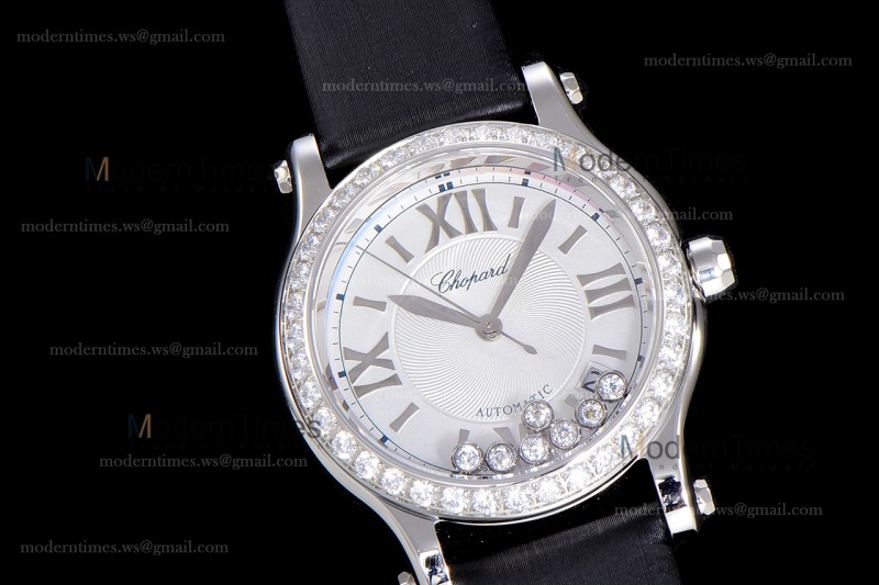 Chopard Happy Diamonds Sapphire SS/SC Wht/Blk YFF ASIA2892-2 Automatic 278559-3003