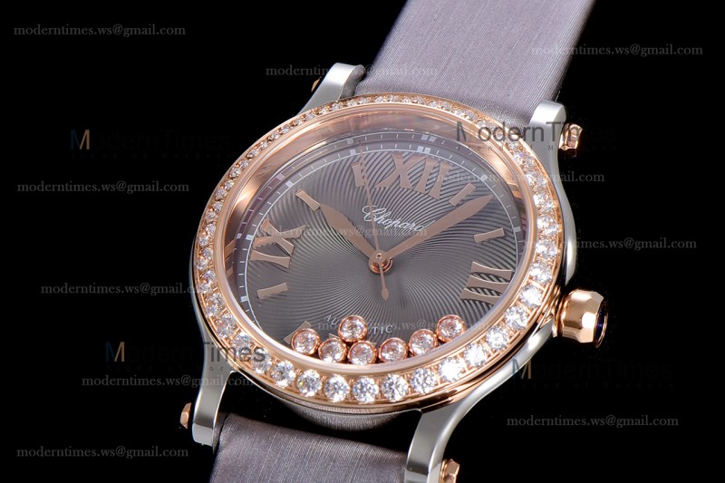 Chopard Happy Diamonds Sapphire RG/SC Gry/Gry YFF ASIA2892-2 Automatic 278559-3003