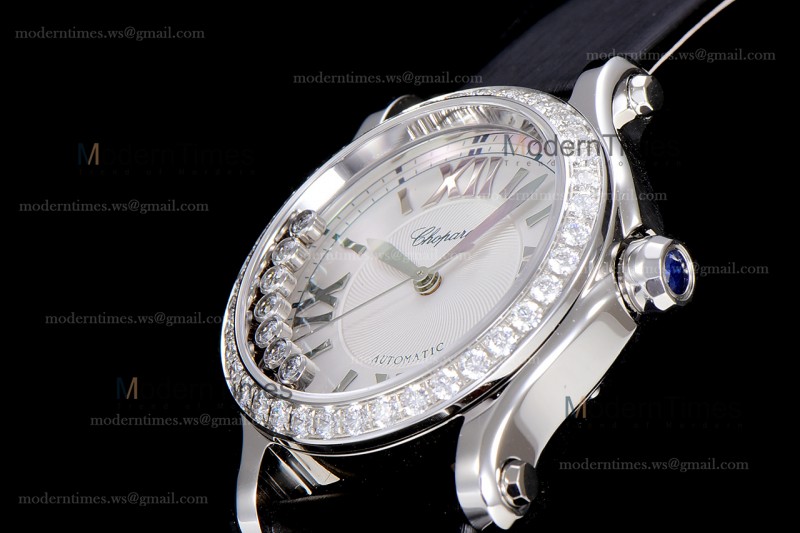 Chopard Happy Diamonds Sapphire SS/SC Wht/Blk YFF ASIA2892-2 Automatic 278559-3003