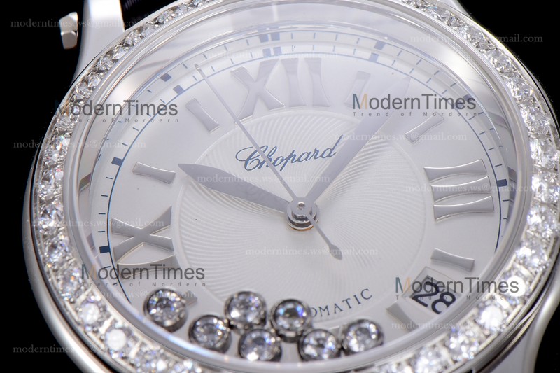 Chopard Happy Diamonds Sapphire SS/SC Wht/Blk YFF ASIA2892-2 Automatic 278559-3003