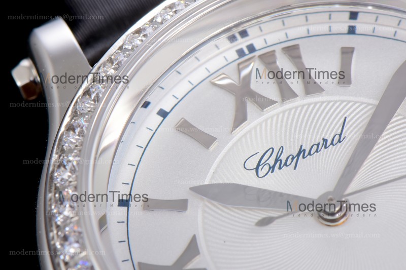 Chopard Happy Diamonds Sapphire SS/SC Wht/Blk YFF ASIA2892-2 Automatic 278559-3003