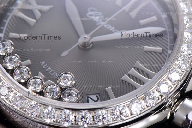Chopard Happy Diamonds Sapphire SS/SC Gry/Gry YFF ASIA2892-2 Automatic 278559-3003