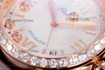 Chopard Happy Diamonds Sapphire RG/SC Wht/Gry YFF ASIA2892-2 Automatic 278559-3003