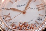 Chopard Happy Diamonds Sapphire RG/SC Wht/Gry YFF ASIA2892-2 Automatic 278559-3003