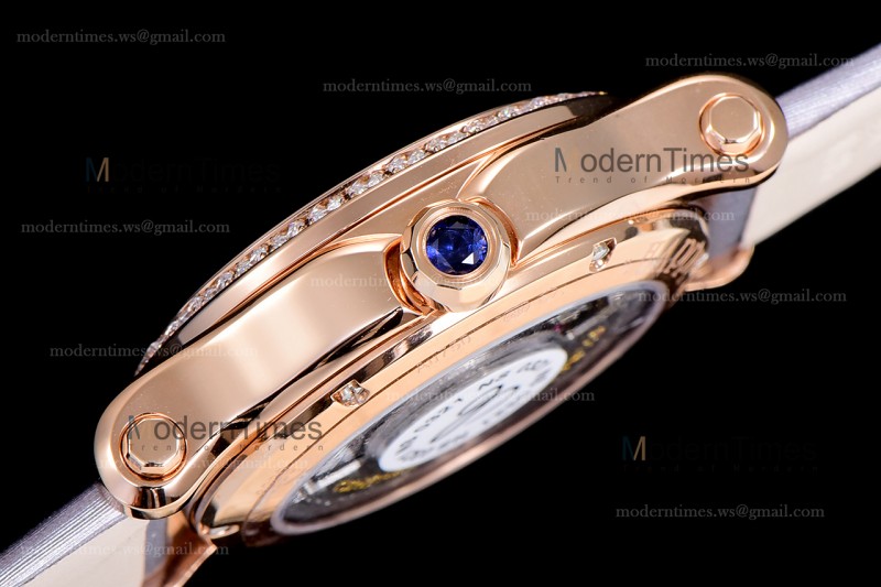 Chopard Happy Diamonds Sapphire RG/SC Wht/Gry YFF ASIA2892-2 Automatic 278559-3003