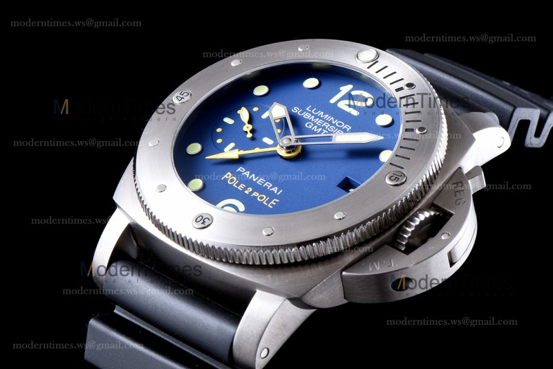 Panerai Luminor 1950 Series SS/RU Blu/Blk VSF Automatic PAM00719