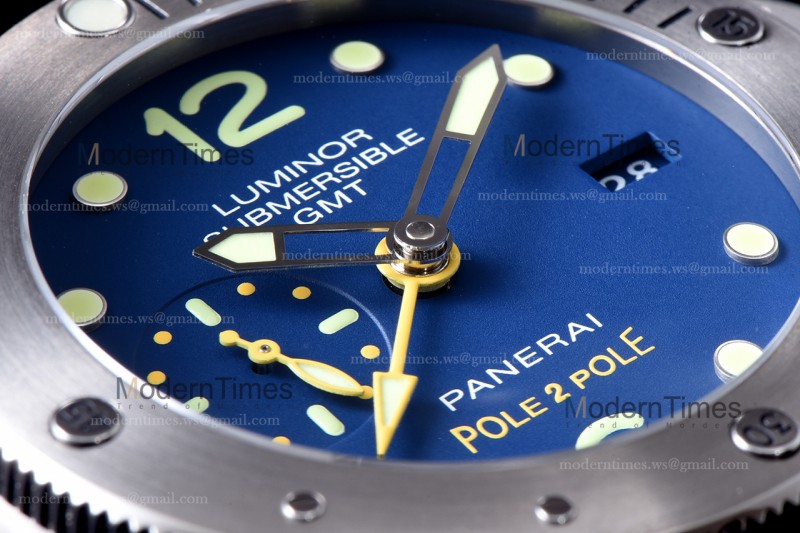 Panerai Luminor 1950 Series SS/RU Blu/Blk VSF Automatic PAM00719