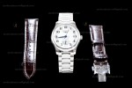 Longines Record Series SS/SS Wht GSF Automatic L2.666.4.78.6