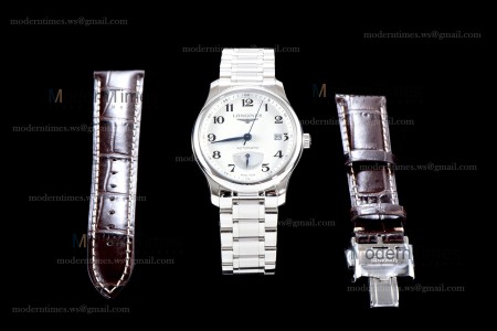Longines Record Series SS/SS Wht GSF Automatic L2.666.4.78.6