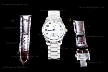 Longines Record Series SS/SS Wht GSF Automatic L2.666.4.78.6
