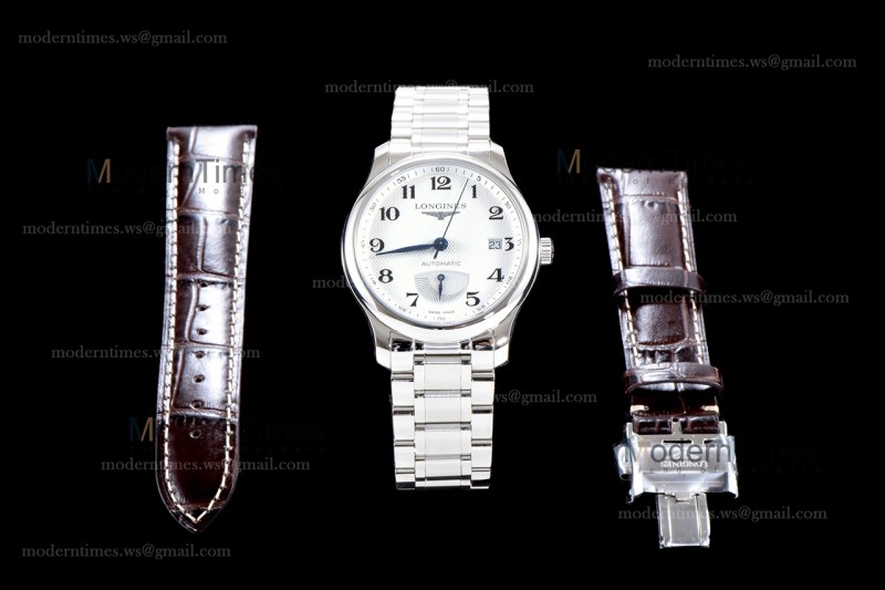 Longines Record Series SS/SS Wht GSF Automatic L2.666.4.78.6