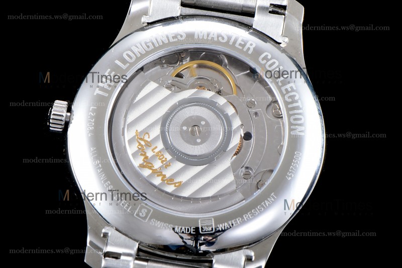 Longines Record Series SS/SS Wht GSF Automatic L2.666.4.78.6