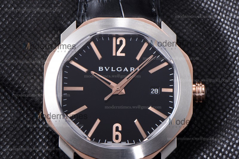 Bvlgari OCTO Series RG/LE Blk/Blk ZLO TT Aitomatic 102703 OC41C6SPGLD