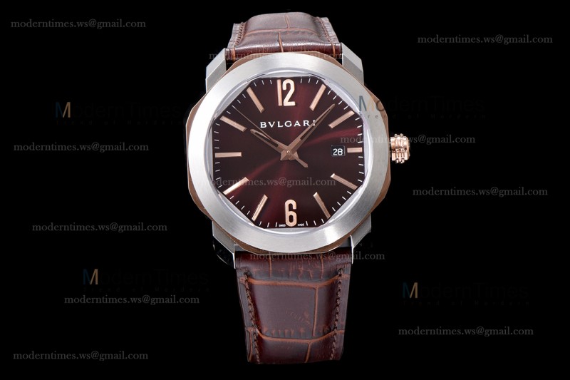 Bvlgari OCTO Series RG/LE Bro/Bro ZLO TT Aitomatic 102703 OC41C6SPGLD