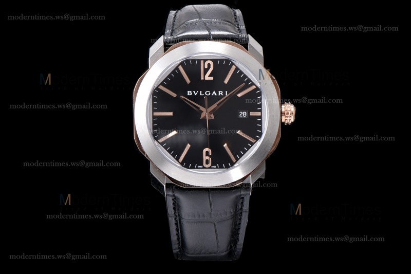 Bvlgari OCTO Series RG/LE Blk/Blk ZLO TT Aitomatic 102703 OC41C6SPGLD